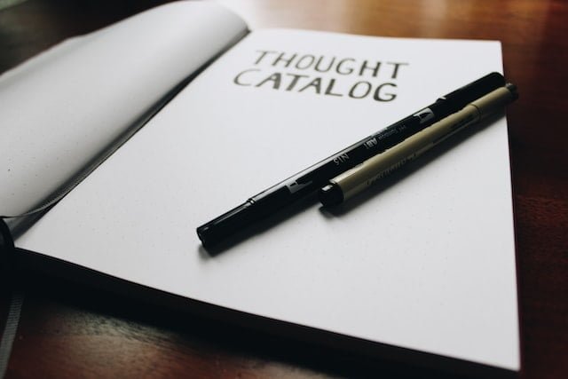 Journal for keeping track of your mental diet