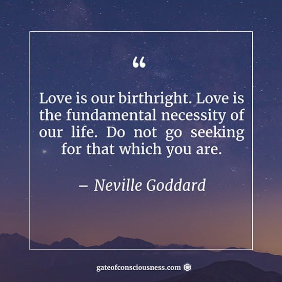 Quote about love from Neville Goddard