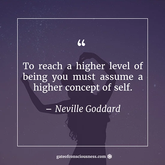 Quote from Neville Goddard about the importance of the self-concept.