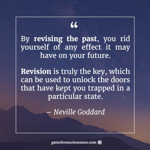 Quote from Neville Goddard about revision