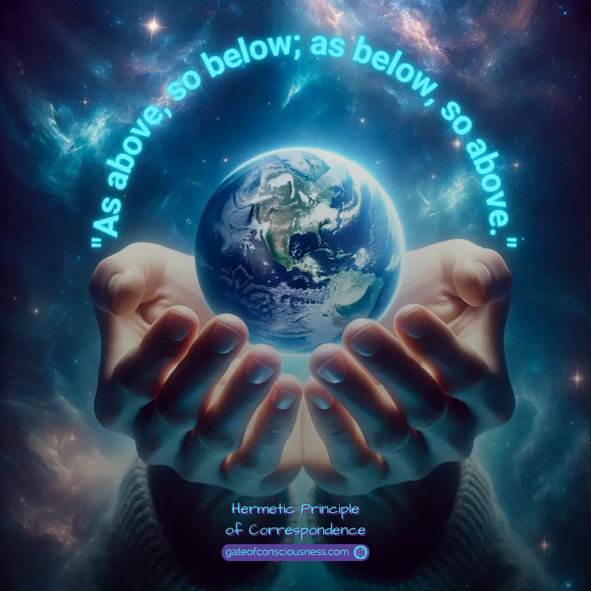 A quote from the Kybalion about the Hermetic Principle of Correspondence