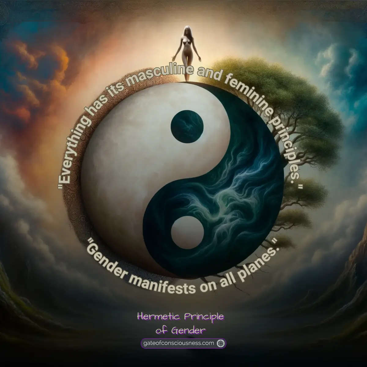 A quote from the Kybalion about the Hermetic Principle of Gender