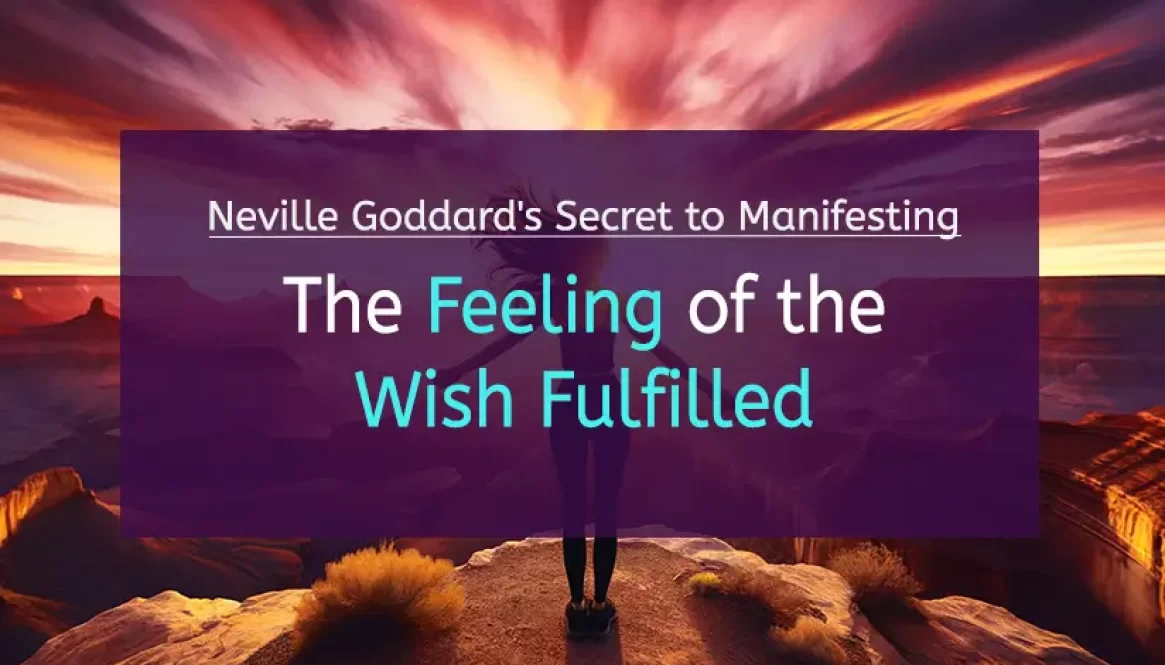 a woman standing on the edge of a vast canyon at sunset, embodying a feeling of the wish fulfilled.