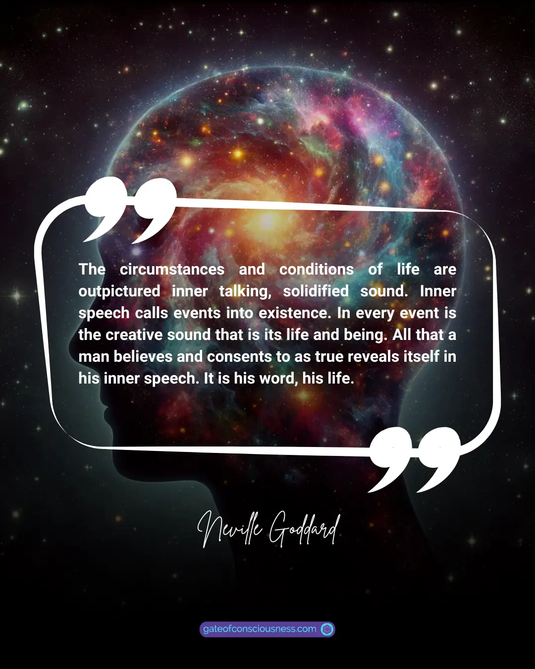 Neville Goddard's quote about circumstances