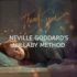 Woman peacefully sleeping in bed with "thank you" text floating above her, illustrating Neville Goddard's Lullaby Method manifestation technique